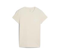 Puma ESS SCRIPT T-Shirt Damen | Mit Print | Alpine Snow | Größe: XS White