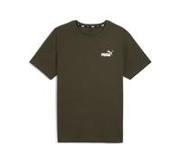 Puma T-Shirt ESS Small Logo Tee – Herren – Grün (Dark Olive) – Größe S