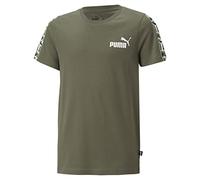 PUMA Unisex Ess Tape Camo Tee B T Shirt, Grünmoos, 140 EU