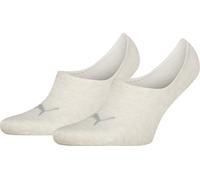 PUMA UNISEX FOOTIE 2P HIGH CUT, 35/ OATMEAL 39-42 OATMEAL