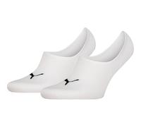 PUMA UNISEX FOOTIE 2P HIGH CUT, 35/ WHITE - 43-46