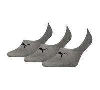 PUMA Füßlinge Footie – 3er-Pack – Middle Grey Mélange – Gr. 35-38 – Sale