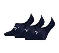 PUMA Unisex Füßlinge, 3er Pack - Footie, einfarbig Blau / EUR 39-42 39-42 Blau