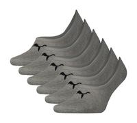 PUMA Unisex Füßlinge, 6er Pack - Footie, einfarbig Grau EUR 35-38