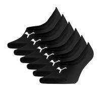 PUMA Unisex Füßlinge, 6er Pack - Footie, einfarbig Schwarz EUR 43-46