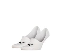 PUMA UNISEX MID CUT FOOTIE 2P WHITE 39-42