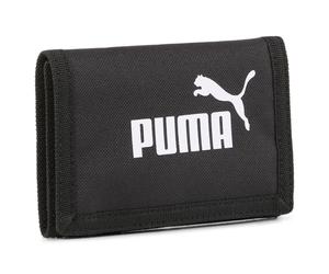 PUMA Unisex Geldbörse - Phase Wallet, Geldbeutel, Logo, einfarbig, 8x13x2 (HxBxT) Schwarz