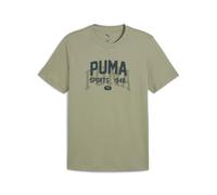 Puma Graphic Varsity T-Shirt Herren | Mit Print | Lux Army | Größe: XXL Green