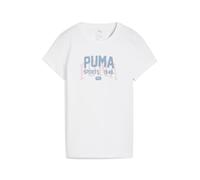 PUMA Unisex Graphic Varsity Tees, Puma Weiß, L EU