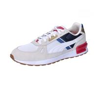 PUMA Unisex Graviton Pro Turnschuhe, Warm White Puma White Club Navy Club Red, 38 EU