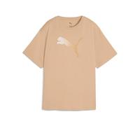 PUMA Unisex HER Graphic Relaxed Tee T-Shirts, Warm Beige,