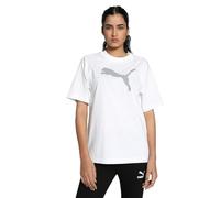 PUMA Unisex Her Graphic Tee T-Shirts, Puma Weiß, L EU