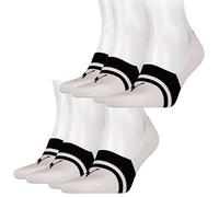 PUMA Unisex Herren Damen Footies HERITAGE 4er 6er 8er Multipack 35-38 39-42 43-46 Schwarz Weiss 76% Baumwolle, Größe:39-42, Packgröße:4 Paar, Farbe:White (002)