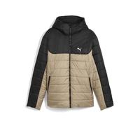 Winterjacke PUMA "ESS HOODED PADDED JACKET", Herren, Gr. M, ice coffee, Taft, Obermaterial: 100% Polyester, unifarben, sportlich, regular fit normal, Rundhals, Langarm, Jacken (25723029-M) ice coffee