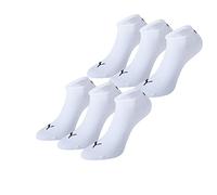 Puma Unisex Invisible Sneaker Knöchelsocken, 6er Pack, Unisex-Erwachsene, Weiß, 43-46