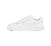 PUMA Unisex Kids' Fashion Shoes COURT ULTRA JR Trainers & Sneakers, PUMA WHITE-PUMA WHITE-PUMA SILVER, 38