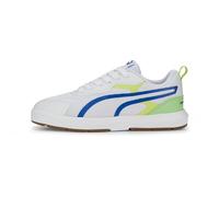 PUMA Unisex Kids' Fashion Shoes EVOLVE GYM JR Trainers & Sneakers, PUMA WHITE-VICTORIA BLUE-SUMMER GREEN, 39