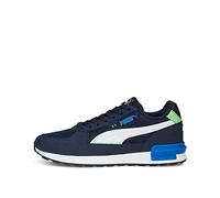 PUMA Unisex Kids' Fashion Shoes GRAVITON JR Trainers & Sneakers, PUMA NAVY-PUMA WHITE-SUMMER GREEN-VICTORIA BLUE, 37
