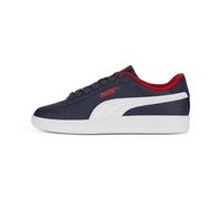 PUMA Unisex Kids' Fashion Shoes SMASH 3.0 L JR Trainers & Sneakers, PUMA NAVY-PUMA WHITE-FOR ALL TIME RED, 38
