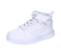 Sneaker PUMA "Rebound V6 Mid Sneakers Jugendliche" Gr. 31, weiß (white cool light gray) Kinder Schuhe Jungen (50817751-31)