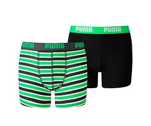 Puma Unisex Kinder Boys Everyday Striped Boxers Unterwäsche, Classic Green, 152 EU