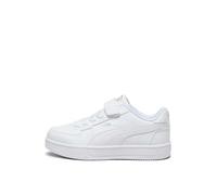 PUMA Sneaker Caven 2.0 AC+ PS – Unisex Kinder – Weiß/Silber/Schwarz – Gr. 31 EU