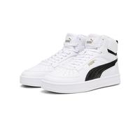 Puma Sneaker Caven 2.0 Mid Jr Unisex Kinder Weiß/Schwarz/Gold Größe 37,5 EU
