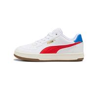 Sneaker PUMA "CAVEN 2.0 RETRO JR", Gr. 38,5, puma weiß, for all time rot, gum, Synthetik, sportlich, Schuhe (71796957-38,5) puma weiß, for all time rot, gum