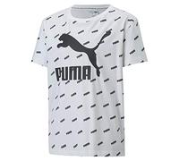 PUMA Unisex Kinder Classics Graphics Tee G T-Shirt, weiß, 128