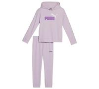 PUMA Unisex-Kinder Core Fleece Pullover Hoodie & Jogger Set, violett / weiß, 5