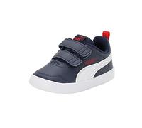 Puma Unisex Kinder Courtflex V2 V Inf Sneaker, Blau Peacoat High Risk Red, 23 EU
