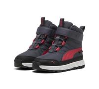 Stiefel PUMA "PUMA Evolve Puretex Jugendliche" Gr. 28, galactic gray tart cherry black red Kinder Schuhe (30453537-28) galactic gray tart cherry black red