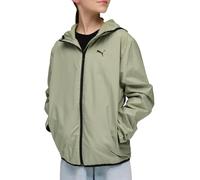 PUMA Unisex Kinder Fleece Lined Windbreaker Mantel, Lux Army, 164 EU