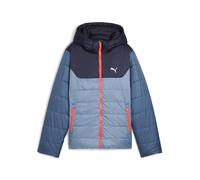 PUMA Unisex Kinder Hooded Padded Jacket Mantel, Cool Blue, 122 EU