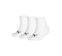 Puma Kinder Socken Kids Plain Quarter 3P 701233224-300, 3er Pack, Weiß, Gr. 39-42