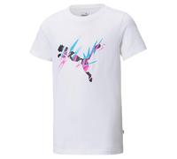 PUMA Unisex Kinder Neymar Jr Creativity Tee Jr T Shirt, Puma White, 176 EU