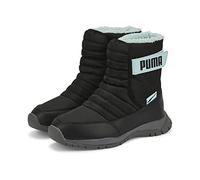 Puma Winterstiefel Nieve (wasserabweisend/gefüttert) schwarz/türkisblau Kinder, Größe Euro (US) 35 (3,5)