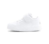 Puma Unisex-Kinder Rebound Layup Lo Sl V Inf Sneaker, Weiß White-High Rise 03