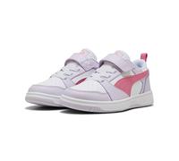 PUMA Rebound V6 Lo AC+ Sneaker mit Klettverschluss Kinder 22 - lilac frost/magic rose/puma white 29