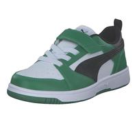 PUMA Rebound V6 Lo AC+ Sneaker mit Klettverschluss Kinder 05 - PUMA white/PUMA black/archive green 31
