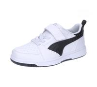 PUMA Unisex Kinder Rebound V6 Lo Ac+ Ps Sneaker, Puma White Puma Black Puma Black, 33 EU
