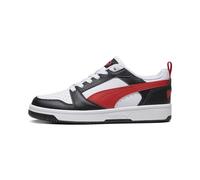 PUMA Unisex Kinder Rebound V6 Lo Jr Sneaker, Puma White For All Time Red Puma Black, 38 EU