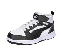 Puma Unisex Kinder Rebound V6 Mid Ac+ Ps Sneaker, Puma White Puma Black Shadow Gray, 28 EU
