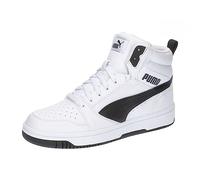 PUMA Unisex Kinder Rebound V6 Mid Jr Turnschuhe, Puma White Puma Black, 35.5 EU
