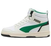 Puma Unisex Kinder Rebound V6 Mid JrSneaker, Vapor Gray Archivgrün Puma Weiß, 36 EU