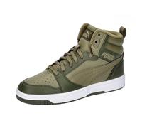 Puma Unisex Kinder Rebound V6 Mid WTR Jr Sneaker, Alpine Snow Sand Dune Puma Weiß, 5 UK