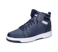 PUMA Unisex Kinder Rebound V6 Mid WTR Jr Sneaker, Starkes Grau, Marineblau, PUMA Weiß, 4.5 UK