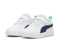 Puma Unisex-Kinder Rickie AC+ PS Sneaker, PUMA White-Club Navy-Mint, 31 EU