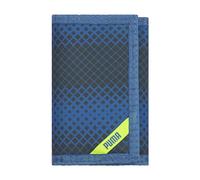 PUMA Unisex-Kinder Rise Trifold Wallet Reisezubehör-Dreifachgefaltete Brieftasche, Blau/Gelb, Einheitsgröße
