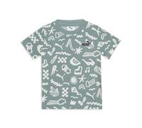 PUMA Unisex Kinder Sandy Adventures AOP Tee Ps T-Shirts, Green Moon, 110 EU